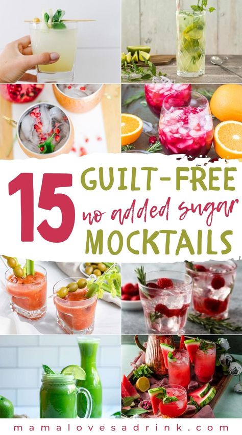 Sugar Free Alcohol, Summer Drinks Nonalcoholic, Sugar Free Cocktails, Best Non Alcoholic Drinks, Virgin Cocktails, Mocktail Drinks, Sugar Free Drinks, Summer Drinks Alcohol, Alcohol Free Drinks