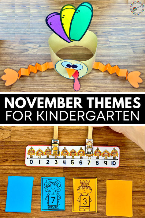 These engaging November kindergarten themes will help you bring some seasonal fun to your learning activities. If you're looking for thematic unit ideas for November, check out this post! Your students will love these November themes for kindergarten. November Arts And Crafts For Kindergarten, Prek November Themes, November Themes For Kindergarten, November Math Centers Kindergarten, November Activities For Kindergarten, November Kindergarten Activities, November Activities For Preschool, Themes For November, Themes For Kindergarten