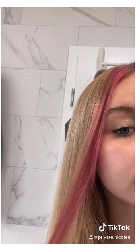 How To Make Your Own Hair Dye, How To Dye My Hair At Home, What To Dye My Hair, Home Hair Dye Ideas, How To Colour Hair At Home, At Home Hair Dye Ideas, Colouring Hair At Home, Pink Hair Underneath Blonde, How To Dye Your Hair At Home