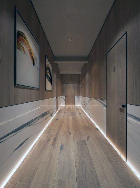 Top 60 Best Hallway Lighting Ideas - Interior Light Fixtures Hotel Bedroom Design, Cheap Beach Decor, Interior Light Fixtures, Vstupná Hala, Hotel Corridor, Hotel Hallway, Corridor Design, Corridor Lighting, Hotel Room Design