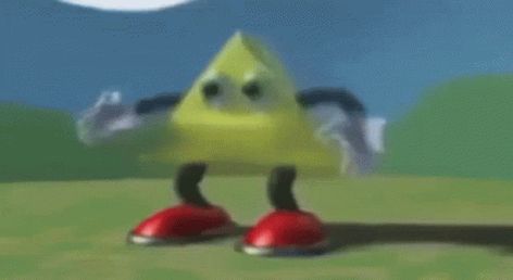 Triangle Dancing GIF - Triangle Dancing Weird - Discover & Share GIFs Yellow Triangle Dancing Meme, Gif Avatars For Discord, Dancing Triangle, Y2k Gif, Spidersona Poses, Silly Gifs, Hand Gif, Discord Ideas, Comic Script