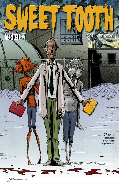 Sweet Tooth (Vertigo/DC Comics, 2009) #37 Sweet Tooth Comic, Jeff Lemire, Animation Artwork, Horror Comics, Comic Collection, Comic Page, Comic Book Covers, Art Google, Graphic Poster