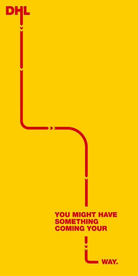 DHL redesign / Personal on Behance Red And Yellow Branding, Logistics Poster, Dhl Logo, Yellow Graphic Design, Cool Wallpapers For Your Phone, Arrow Poster, Transportation Logo, Yellow Logo, Forums Design