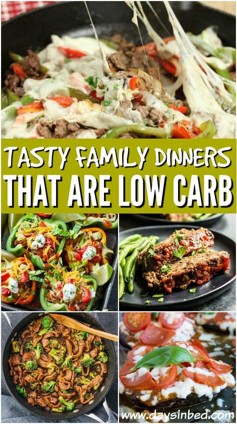 Are you looking for a few dinners that are low in carbs but high in deliciousness? These Easy Low Carb dinners are just what you need to feed your family tonight. Make one dinner that the whole family will love. #lowcarb #familymeals #dinner Low Carb Instant Pot Recipes, Low Carb Dinners, Low Carb Chicken Parmesan, High Protein Dinner, Protein Dinner, Low Carb Easy, Keto Lunch, Diet Breakfast, Low Carb Dinner Recipes