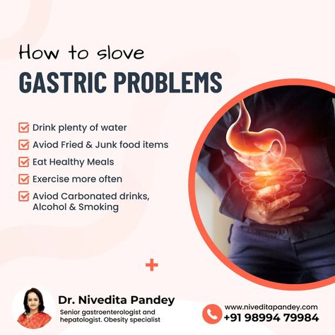 Say goodbye to gastric problems with expert tips from Dr. Nivedita Pandey, your go-to specialist in Gastroenterology and Hepatology! 🌟 #HealthyGut #GastroHealth #DrNiveditaPandey #GutHealthTips #Gastroenterology #Hepatology #WellnessJourney #DigestiveHealth #BloatingRelief #HealthyLiving Gastric Problem, Effective Study Tips, 90 Day Plan, Natural Health Tips, Healthy Gut, Digestive System, Digestive Health, Gut Health, Study Tips