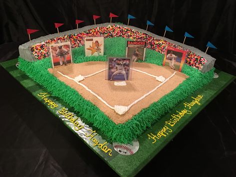 Hayden’s 5th Birthday Sandlot Cake, Sandlot Party, Stadium Cake, Killing Me Smalls, Sandlot, The Sandlot, Baseball Stadium, Killing Me, Small Cake