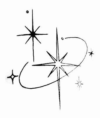 Stars And Space Tattoo, Sparkle Stars Tattoo, Single Star Tattoo, Stars Aesthetic Drawing, Sparkle Doodles, Fairy Symbols, Star Drawing Simple, Spark Drawing, Shooting Star Drawing