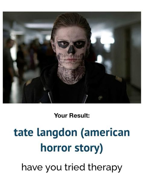 Even Peters American Horror Story Tate, Ahs Tate Langdon, Tate American Horror Story, Tate Langdon Aesthetic, Patrick Bateman Aesthetic, Tate Langdon Makeup, Halloween Movie Characters, Dysfunctional Family Roles, Tate Ahs