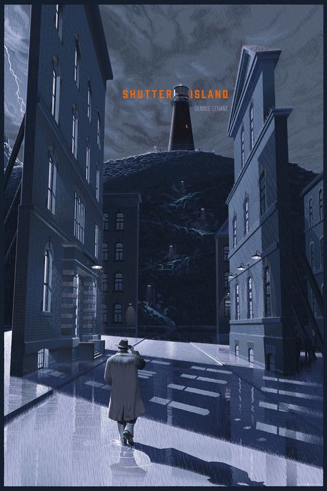 Shutter Island by LAURENT DURIEUX & FRANÇOIS SCHUITEN Ben Kingsley, Shutter Island, Film Posters Art, Film Poster Design, Movie Posters Design, Cinema Posters, Mark Ruffalo, Island Art, Movie Posters Minimalist