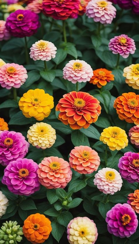 Add a pop of color to your patio or balcony with potted zinnias! Discover the secrets to successfully growing these vibrant flowers in containers. Drying Zinnia Flowers, Flower Arrangements Zinnias, Zinnia Color Palette, Zinnia Flower Garden, Zenia Flower Garden, Potted Zinnias, Zinnia Wallpaper, Zenia Flower, Zinnias In Containers