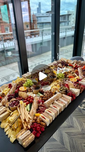 GRAZING TABLES & BESPOKE CATERING on Instagram: "SIGNATURE GRAZING TABLE + sandwiches 😍   The classic of ours, the best seller & the favourite of many customers! Watch the process ❤️🥨🧀  To BOOK our services or discuss an upcoming event please DM or visit our website👇🏽www.sweetandsavourymcr.com  contact@sweetandsavourymcr.com . . . . #graze #grazing #grazeboard #grazetable #grazingtables #grazingplatter #grazingboard #grazingfood #cheeseboard #cheeselover #lunch #manchester #cateringservice #reelitfeelit #reeloftheday #foodofinstagram #charcuterieboard #charcuterie #timelapse #watchmework" Charcuterie And Sandwich Table, Sandwich Charcuterie Table, Sandwich Grazing Table, Small Grazing Table Ideas, Sandwich Charcuterie Board, Grazing Table Ideas, Charcuterie Lunch, Grazing Food, Fruit Sandwich