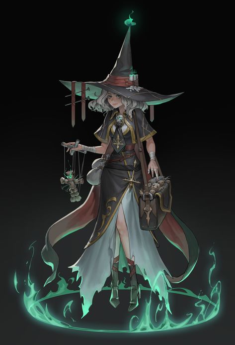 Witch Characters, Samurai Artwork, Evil Witch, Female Character Concept, Modern Witch, Dungeons And Dragons Characters, Modern Fantasy, Witch Art, A Witch