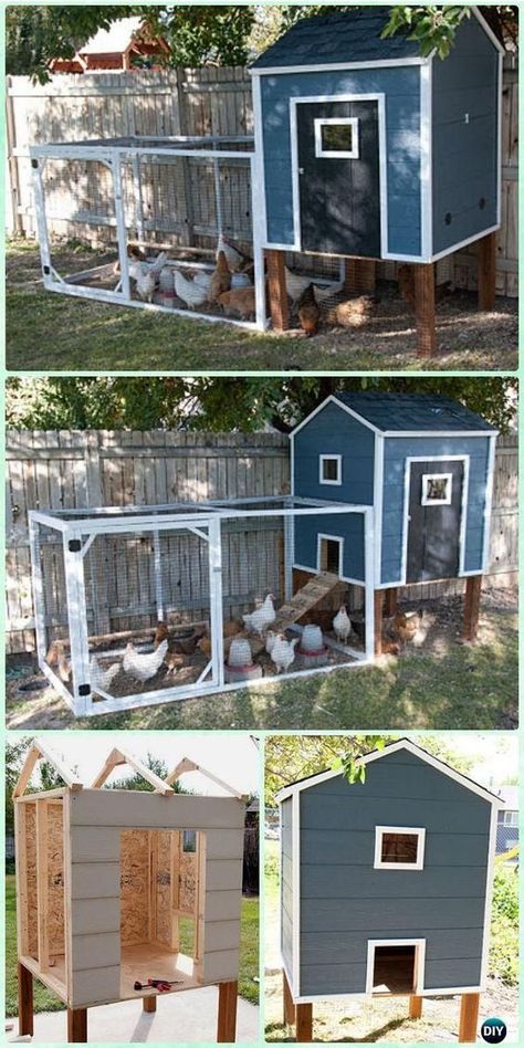 Chicken Coop - How to Keep Chickens Out of Garden #gardentools #flower #garden #repurposedfurniture #gardenideas #smallgarden Wood Chicken Coop, Reban Ayam, Wood Chicken, Kebun Herbal, Chicken Coop Pallets, Mobile Chicken Coop, Walk In Chicken Coop, Small Chicken Coops, Chickens In The Winter