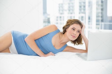 Lying woman pose (reference) Laying On Bed Pose Reference, Lying On Side Pose Reference, Waking Up Pose Reference, Laying On Stomach Pose Reference, Laying In Bed Pose, Laying Pose Reference, Laying On Side Pose Reference, Laying In Bed Drawing, Woman Pose Reference