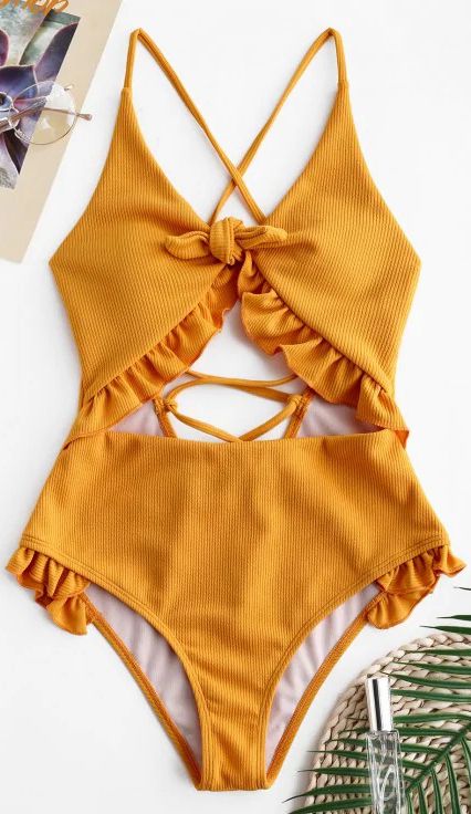 Neon Orange Swimsuit, Knickers Pants, Swimsuit Orange, Cutout Swimsuit, Summer Bathing Suits, Orange Swimsuit, Trendy Swimsuits, Swimsuits Outfits, Outfit Chic