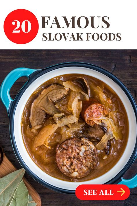 Slovakian Food, Slovak Recipes, Around The World Food, Foreign Food, Chili Recipe Easy, Czech Recipes, Heart Of Europe, Hungarian Recipes, European Food