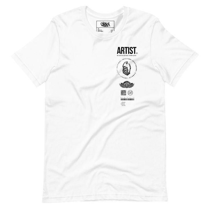 The Artist Tee - Unisex T-Shirt - GustoNYC Artists At Work, Artist Tees, Artist At Work, Shoulder Taping, The Artist, Unisex T Shirt, Fabric Weights, Shirts Tops, Spun Cotton