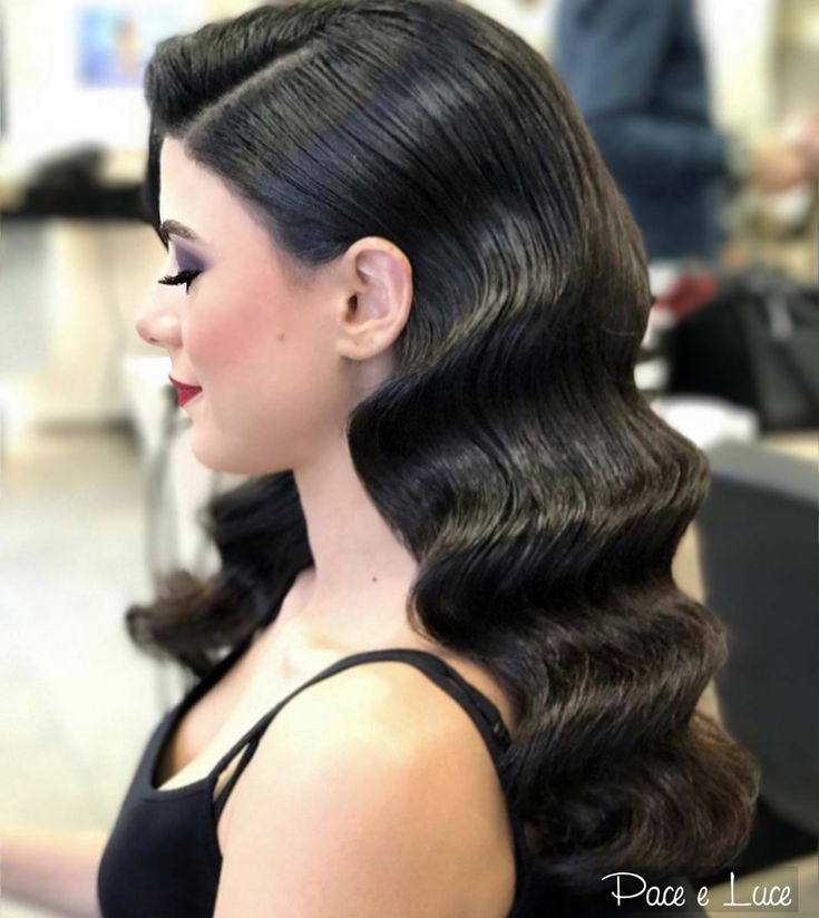 Vintage Hairstyles For Long Hair, Glamorous Hairstyles, Old Hollywood Hair, Vintage Hairstyles Tutorial, Vintage Curls, Hairstyles For Prom, Guest Hair, Hollywood Hair, Glamorous Hair