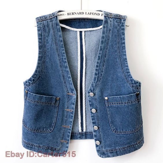 Women Denim Gilet Vest Waistcoat Jacket Jeans Sleeveless Button Casual Vest Coat Colors:Black Blue Size: XS-XL Material:Cotton Blend   Note: 1.Measured by hand ,may 1-2cm error.measure yourslef before order it. 2.As different computers display colors differently, the color of the actual itemmay vary slightly from the above images. 3.We can not guarantee 100% the customers can fit the shoes because of the individual size.We appreciate your understanding Dear customer, welcome to my store, if you Trendy Denim Vest With Button Closure, Trendy Cotton Vest With Snap Buttons, Spring Button-up Vest With Pockets, Casual Denim Blue Vest With Buttons, Spring Denim Blue Buttoned Vest, Spring Button-up Denim Vest With Snap Buttons, Denim Blue Vest With Button Closure For Spring, Denim Blue Button Vest For Summer, Denim Vest With Buttons For Summer