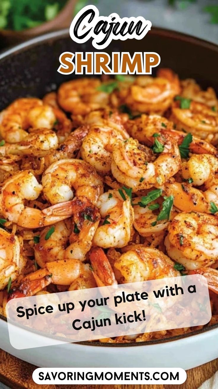 Bold, Zesty, and Ready in Minutes This Cajun shrimp skillet is bursting with flavor, thanks to a rich blend of spices and fresh ingredients. Perfect for busy nights when you want something quick, but crave restaurant-quality taste at home. Save this quick and easy recipe for busy days #CajunShrimp #SkilletMeal #ShrimpRecipes #CajunSpices #EasySeafood #QuickDinners #FlavorfulMeals #WeeknightDinner #SeafoodDelight #SpicyShrimp Shrimp Recipes Spicy, Cajun Shrimp Skillet, Shrimp Pita, Cajun Recipes Louisiana, Cajun Recipes Easy, Cajun Shrimp And Rice, Shrimp Scampi Pasta Recipes, Creamy Cajun Shrimp, Creamy Cajun Shrimp Pasta