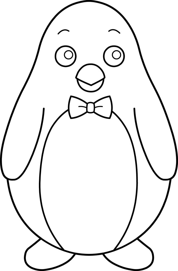 a penguin with a bow tie sitting down