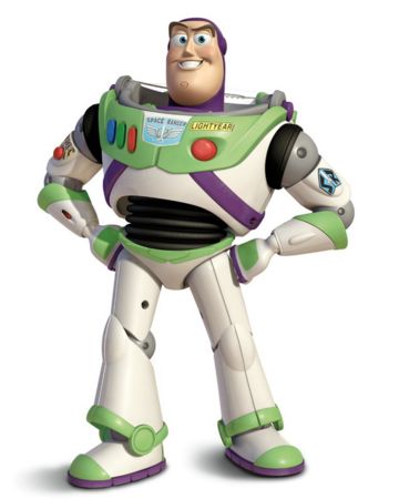 the character buzz lightyear from toy story