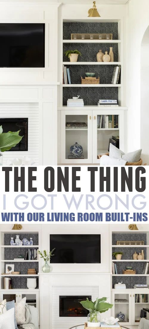 the one thing i got wrong with our living room built - ins cover image