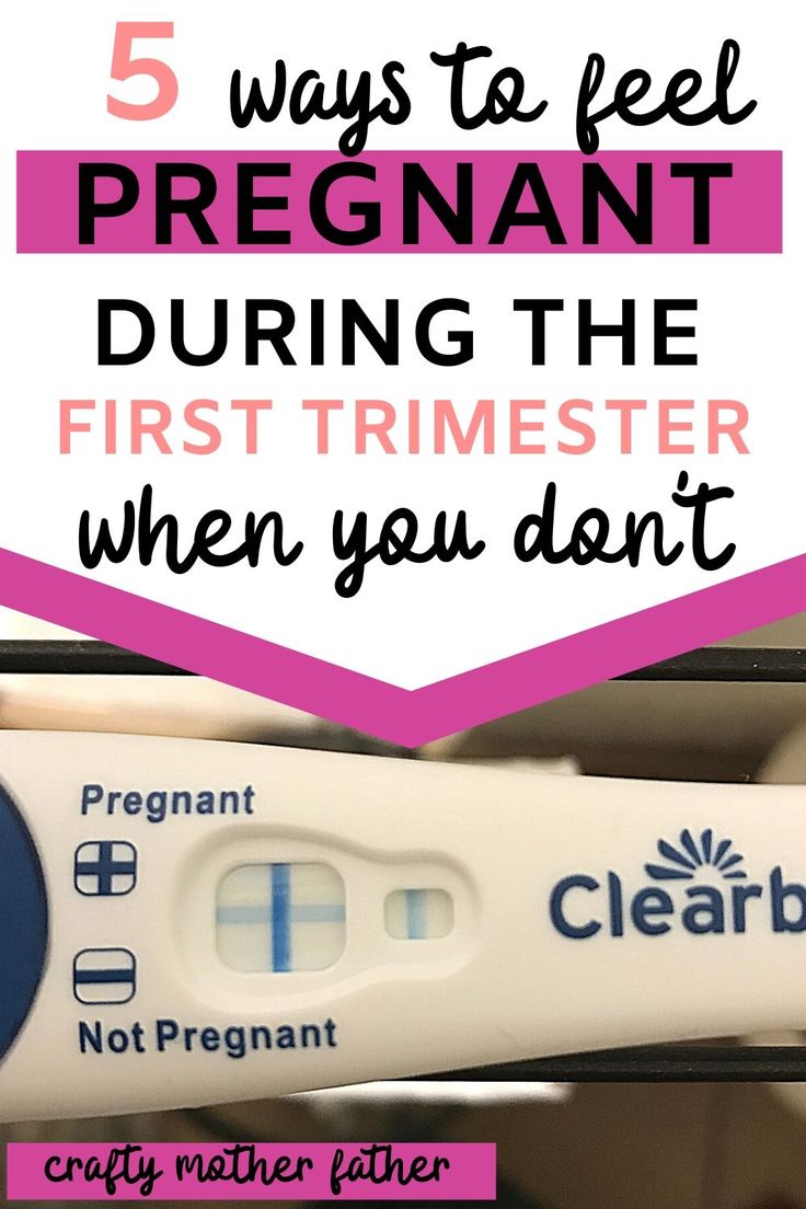 toothbrushes with the words 5 ways to feel pregnant during the first trimester when you don't