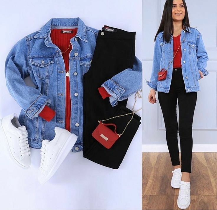 Outfit Denim Jacket, Outfit Denim, Western Wear Outfits, Casual College Outfits, Trendy Dress Outfits, Jacket Outfit, Causual Outfits, Casual Chic Outfit, Casual Work Outfits