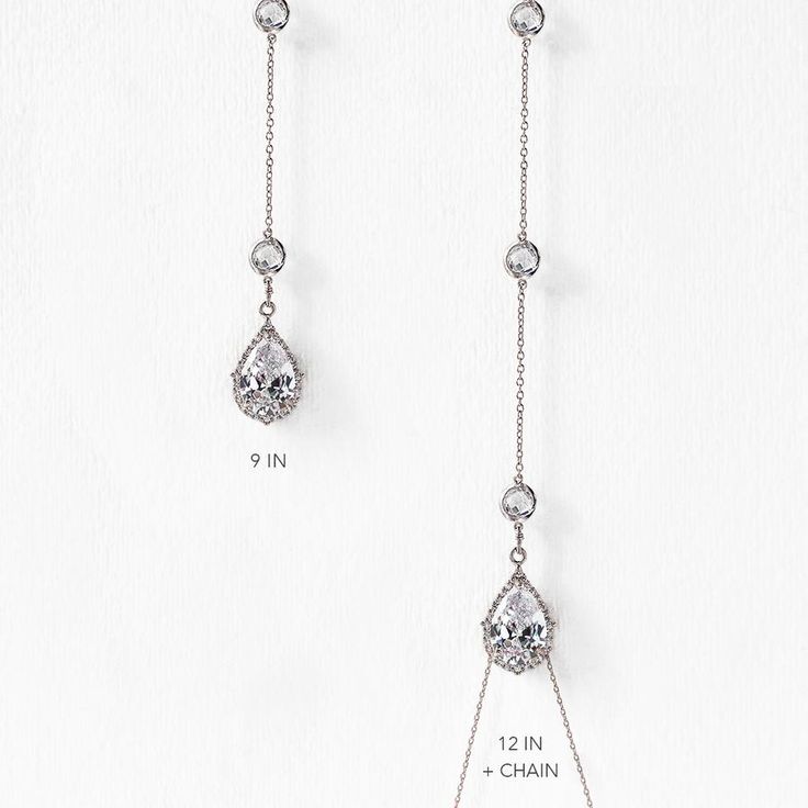 Dakota Y Lariat Backdrop Necklace - Amy O. Bridal Delicate Chain Cubic Zirconia Backdrop Necklace As A Gift, Backdrop Necklace With Clavicle Chain As Gift, Cubic Zirconia Backdrop Necklace With Clavicle Chain As Gift, Cubic Zirconia Clavicle Chain Backdrop Necklace As Gift, Elegant Cubic Zirconia Backdrop Necklace With Delicate Chain, Elegant Adjustable Silver Body Chain, Formal Delicate Backdrop Necklace With Delicate Chain, Elegant Crystal Backdrop Necklace As Gift, Elegant Crystal Backdrop Necklace For Gift