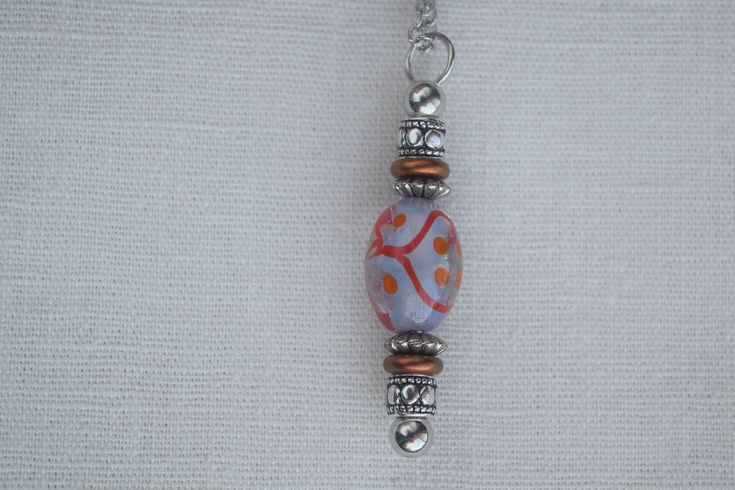 "These silver bead pin pendants are handmade and one of a kind designs. They are modern, elegant and very fashionable. The beads are ceramic, czech glass, soapstone and silver plated. The pendant can be paired with a cord, leather, chain or beaded necklace, your choice and you decide the length. Some color of cords may be limited to an 18\" length. I can add an extension chain to allow some flexibility in fit. They make a great Christmas, Birthday or Valentine's gift and are perfect for any occa Silver Beads Dangle Beaded Necklaces As Gift, Gift Silver Beads Dangle Necklaces, Handmade Silver Beaded Necklaces With Oval Beads, Unique Silver Beaded Necklaces As Gift, Unique Silver Beads Necklace As A Gift, Unique Silver Beaded Necklace For Gift, Unique Silver Beaded Necklace As Gift, Oval Silver Beads Jewelry Gift, Silver Beaded Necklaces With Spacer Beads For Gifts