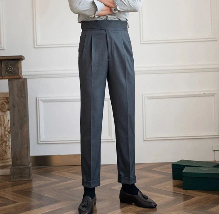 Diese gerade Hose mit Pariser Taille ist die perfekte Mischung aus Mode und Komfort. Mit ihrem stilvollen Design und ihrer bequemen Passform können Sie jedes Outfit mühelos aufwerten. Eine unverzichtbare Ergänzung Ihrer Garderobe!

Material: Polyester
Stil: Lässig/Smart Casual/Elegant
Geschlecht: Männlich
Vorteile: Bequem
Muster: Solide Slim Fit Dress Pants For Fall, Slim Fit Ankle-length Dress Pants For Fall, Formal Straight Leg Non-stretch Dress Pants, Slim Fit Ankle-length Pants For Business Casual, Gray Slim Fit Ankle-length Pants, Gray Slim Fit Ankle-length Bottoms, Gray Slim Fit Tapered Leg Dress Pants, Gray Slim Fit Dress Pants With Tapered Leg, Slim Fit Straight Leg Business Casual Pants