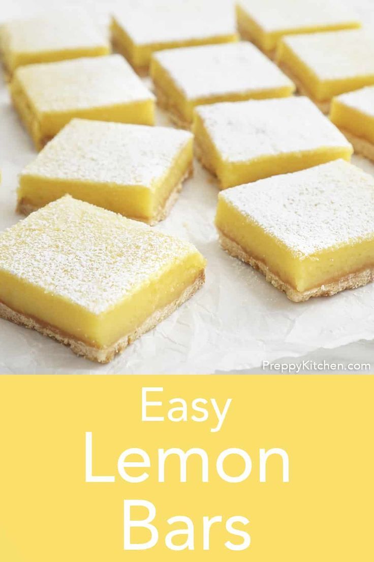 easy lemon bars are the perfect dessert to serve for any party or special occasion they're so good and delicious