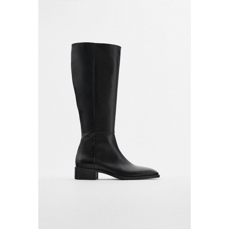 New Zara Cow Leather Mid Calf Flat Boots Black Brand New! With Tags, No Box Retail: $169 Size Us 7.5/Eu 38. (I Am A True 7) Black Leather Low Heel Boots. Leather Upper. Square Toe. Inner Zip Fastening. Airfit. Flexible Technical Sole Made Of Latex Foam Designed To Offer Increased Comfort. - Upper: 100% Cow Leather Lining: 80% Cotton, 12% Polyurethane, 8% Polyester Sole: 100% Vulcanized Rubber Insole: 100% Goat Leather - Style #: 2051/610 Classic Square Toe Boots With Branded Heel, Workwear Almond Toe Boots With Leather Sole, Classic Wide Calf Heeled Boots With Low Heel, Classic Wide Calf Low Heel Boots, Workwear Knee-high Boots With Low Heel Medium Width, Low Heel Leather Sole Heeled Boots For Work, Low Heel Leather Sole Heeled Boots For Office, Office Heeled Boots With Leather Sole And Low Heel, Classic Low Heel Knee-high Boots For Formal Occasions