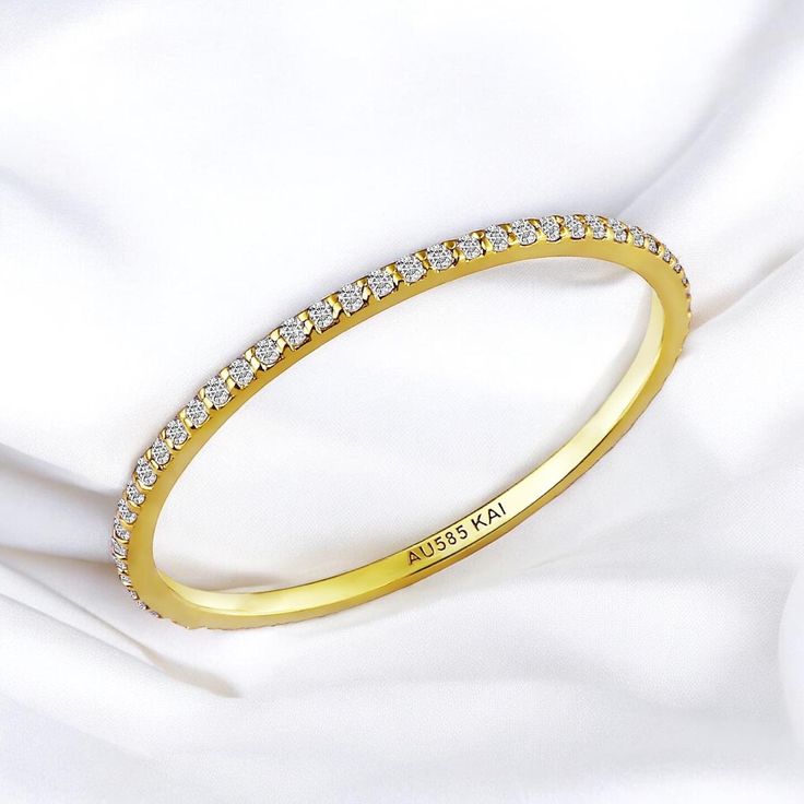 💎 14K Solid Gold Dainty Diamond Eternity Band, Anniversary Eternity Ring *Metal: 14K Solid Gold (Yellow, White, or Rose) *Diamonds:      - Cut: Round     - Clarity: VS     - Size: 1 mm      - Total Carat Weight (CTW): 0.2     - Ring Size: Available in various sizes, custom sizes upon request Perfect For: Anniversary Gifts Wedding Bands Milestone Celebrations A Gift of Eternal Love Unveil the enchanting allure of eternal love with the Kai Real 14K Gold Natural Diamond Eternity Band. Exclusively Diamond Eternity Band, Ring Metal, Diamond Wedding Band, Eternity Band Diamond, Diamond Eternity, Gifts Wedding, Eternity Band, Wedding Anniversary Gifts, Eternity Bands