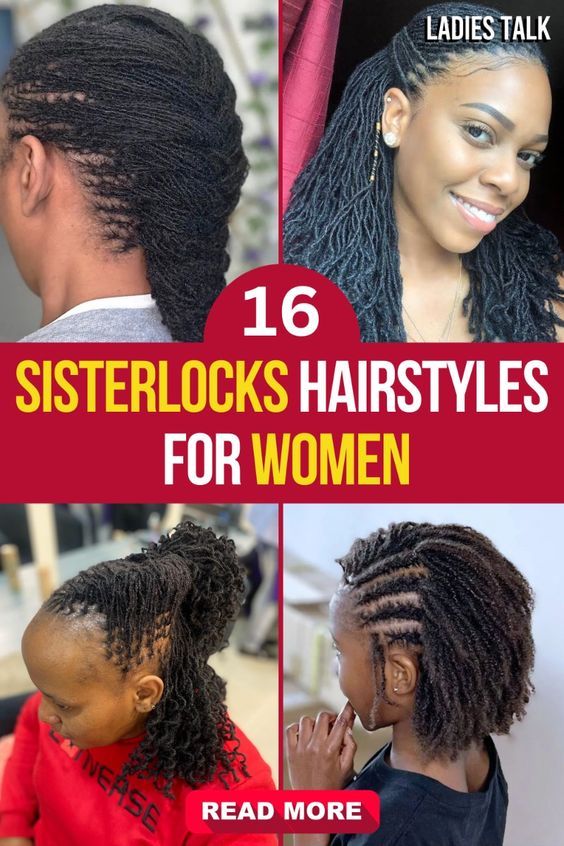 Celebrate your natural beauty with these gorgeous summer sisterlocks hairstyles. Perfect for women who want a low-maintenance yet stylish look, sisterlocks offer a versatile and unique way to wear your hair. Whether you prefer long, flowing locks or a chic, short style, these sisterlocks hairstyles will keep you looking fabulous and confident throughout the summer. Embrace your natural texture and showcase your individual style with these beautiful summer looks. #Sisterlocks #NaturalHair #SummerHairstyles #HairstylesForWomen #UniqueStyles #ConfidentBeauty Sisterlocs Hairstyles Black Women, Curly Micro Locs Hairstyles, Styles For Sisterlocks Loc Hairstyles, Sisterlocks Braid Styles, Styling Sister Locks For Wedding, Locs Hair Styles Women, Sister Locs Styles Hairstyles, Easy Sisterlock Hairstyles, Microlocs With Undercut