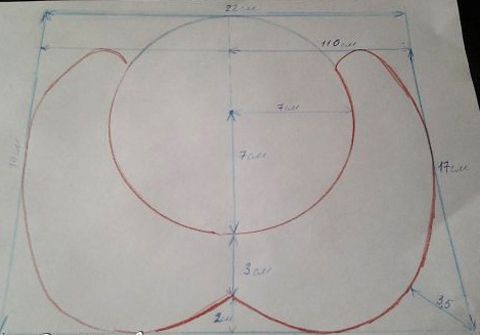 the drawing shows how to draw a circle