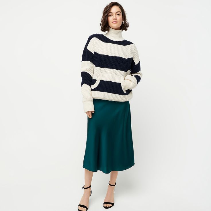 Pull-on Slip Skirt : | J.Crew Fall Flowy Midi Skirt Dresses, Flowy Midi Skirt Dress For Fall, Relaxed Full Skirt Dresses For Fall, Fall Midi Dress With Relaxed Skirt, Fall Dresses With Relaxed Full Skirt, Long Lined Skirt Dress For Fall, Fall Long Skirt Lined Dress, Fall Asymmetrical Lined Pencil Skirt, Winter Maxi Skirt With Lined Skirt