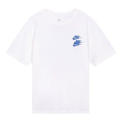 Men's Nike Sportswear Around The World Subject Embroidered Alphabet Logo Ribbed Round Neck Short Sleeve White T-Shirt DR1210-100 (Embroidery) Sports Cotton Tops With Embroidered Logo, Nike Crew Neck Top With Embroidered Logo, Nike Sporty Tops With Embroidered Logo, Nike Crew Neck Graphic Print Tops, White Sports T-shirt With Embroidered Logo, White T-shirt With Embroidered Logo For Sports, Streetwear Crew Top With Embroidered Logo, White Embroidered Logo T-shirt For Sports, White Top With Embroidered Logo For Streetwear