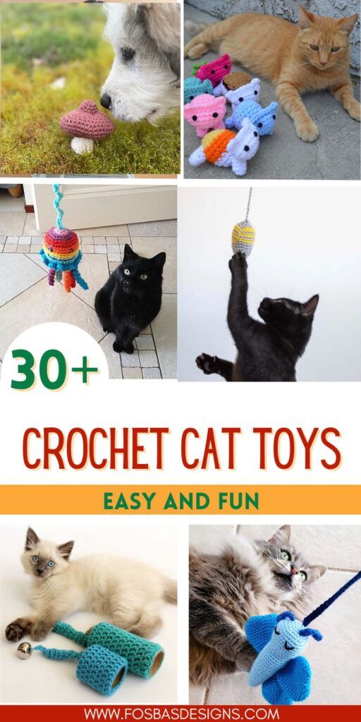 crochet cat toys that are easy and fun for cats to play with in the yard