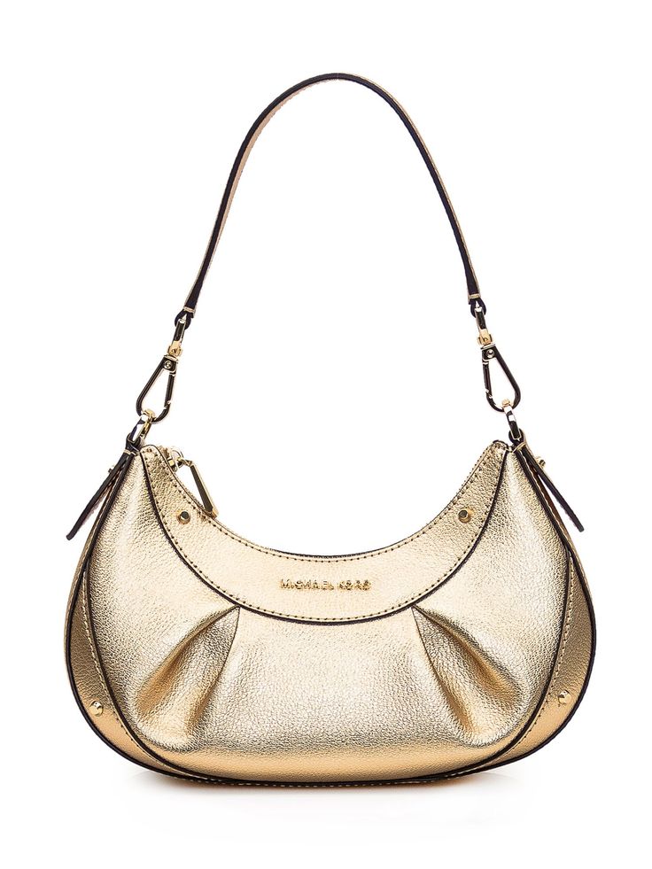 Outside:, 100% Leather Michael Kors Crossbody Bag, Michael Kors Crossbody, Pale Gold, Small Crossbody Bag, Small Crossbody, Michael Kors Bag, Calf Leather, Crossbody Bag, In Style