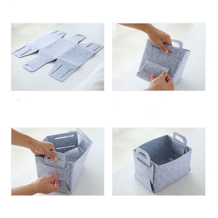 the instructions for how to fold an origami box with scissors and paper towels