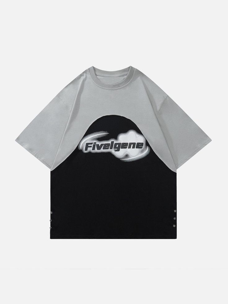 Majesda® - Color Blocking Tee- Outfit Ideas - Streetwear Fashion - majesda.com Ropa Upcycling, Underground Clothing, Hip Hop Fashion 90s, Streetwear Essentials, Chic Summer Outfits, Korean Streetwear, Color Block Tee, Top Streetwear, Clothes Shopping