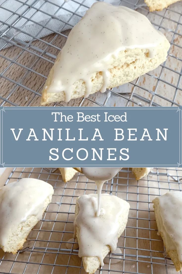 the best iced vanilla bean scones