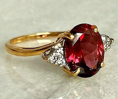 Pinterest Diamond Ring Oval, Solitaire Diamond Ring, Ring Ruby, Garnet Jewelry, Vs Diamond, Ruby Jewelry, Solitaire Diamond, Ring Oval, Victorian Jewelry