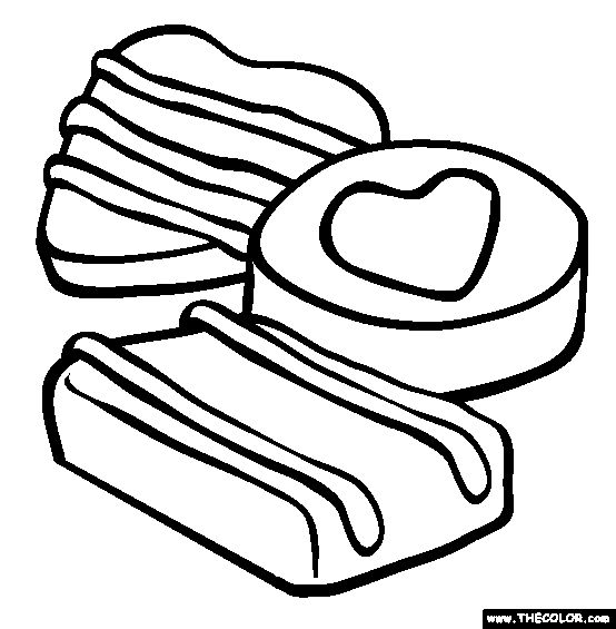 hot dog buns with heart coloring page