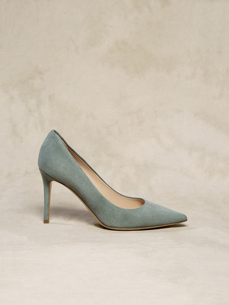 We worked with heels-master Pasquale to engineer a pump that surpasses all luxury standards—from a zero-seam upper to the slight lift at the tip of the toe, no detail is overlooked. The Esatto 90mm Women's Pumps, Size 37 in Sage Italian Men, Shoes Heels Pumps, Nappa Leather, Leather Pumps, Italian Leather, Women's Pumps, Pumps Heels, Patent Leather, Kitten Heels