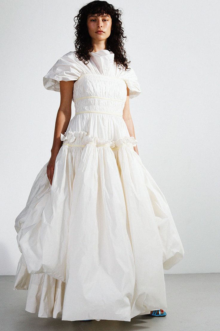 Rosalie Dress Unusual Wedding Dresses, Taffeta Gown, Ribbon Dress, Victorian Wedding, Knitwear Tops, Bridal Collection, Set Dress, Bridal Dresses, Spring Fashion