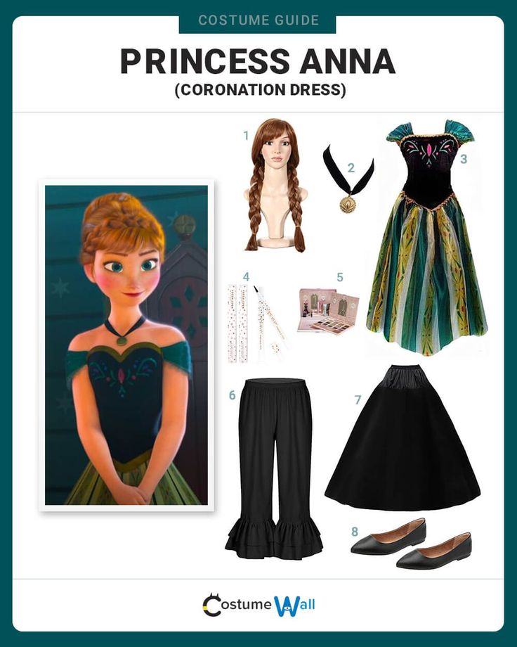 Princess Anna (Coronation Dress) Costume Anna Coronation Dress, Freckle Pen, Anna Frozen Costume, Anna Coronation, Anna From Frozen, Got Costumes, Necklace Princess, Coronation Dress, Costume Guide