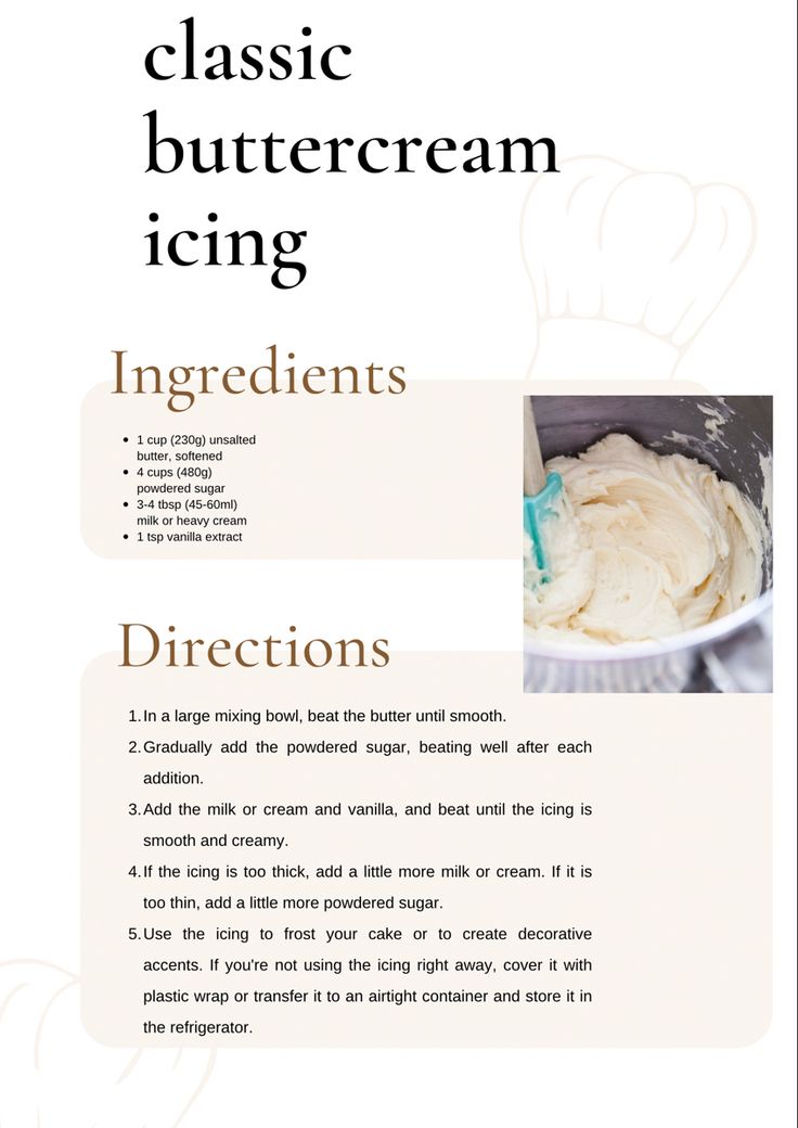 Recipe for buttercream icing. Ingredients and instructions included. Home made. Simple baking tricks Cake Recipes Buttercream, Cupcake Icing Recipe Buttercream, Simple Buttercream Recipe, Buttercream Cupcakes Recipe, Home Made Cream Cheese Frosting Recipe, Homade Frosting Recipes Easy, At Home Frosting, How To Make Buttercream White, How To Make Homemade Icing For Cakes